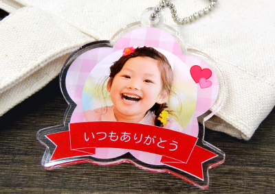 アクリルキーホルダー フラワー型